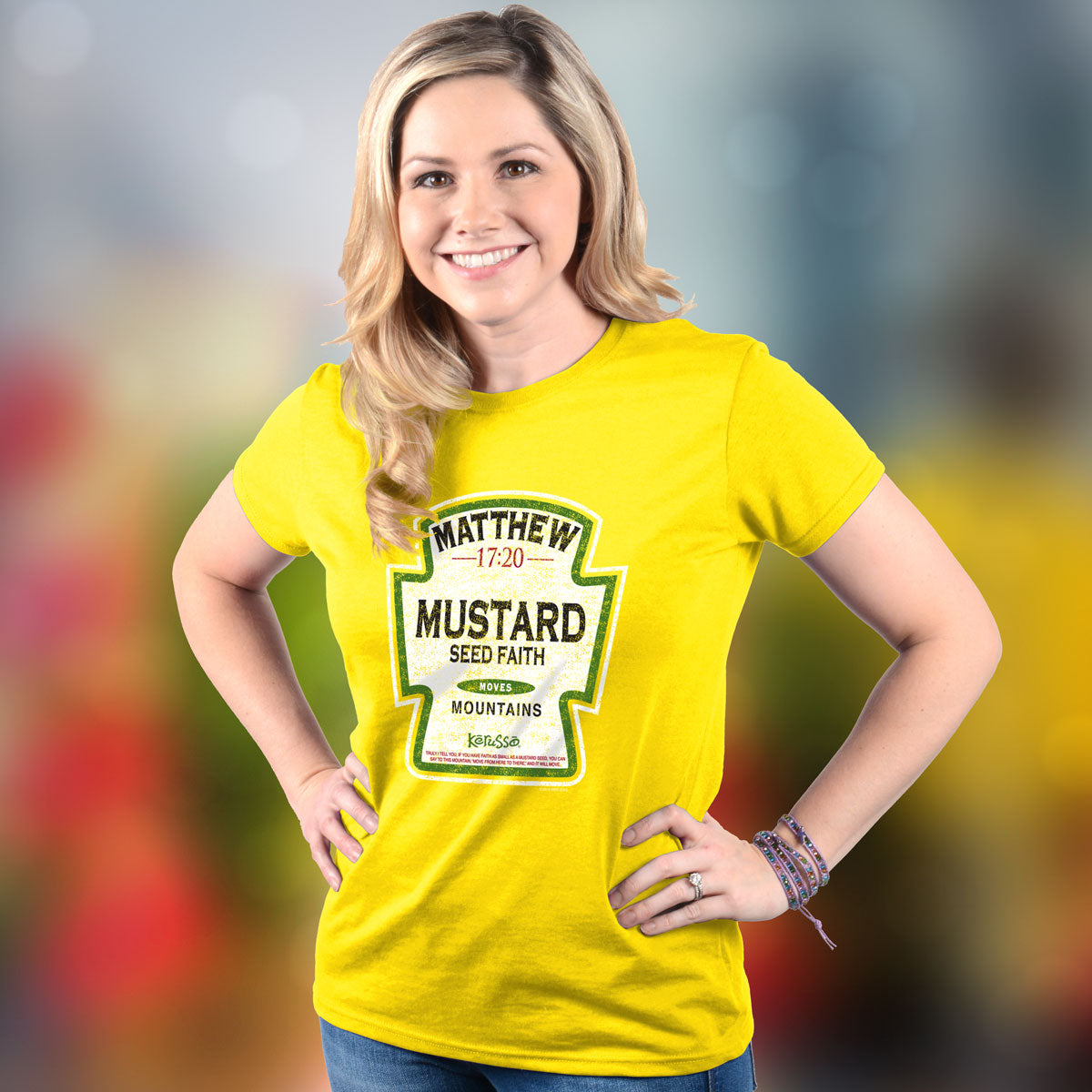 Kerusso Christian T-Shirt Mustard Kerusso® apparel Mens T-shirt Top Seller Women's