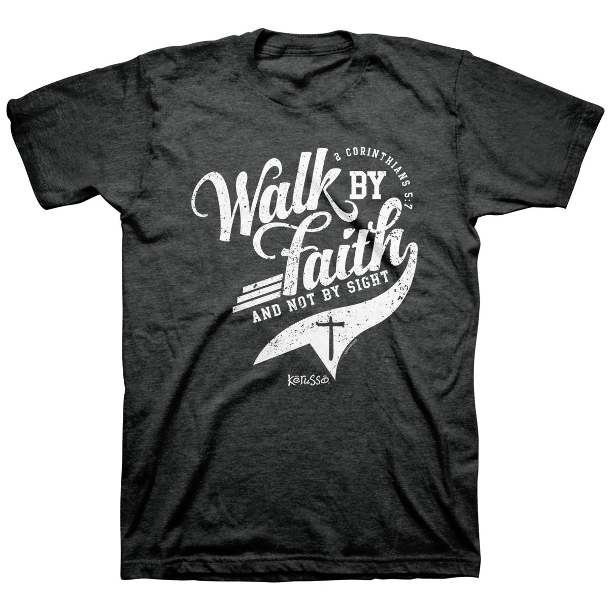 Kerusso Christian T-Shirt Walk By Faith Kerusso® apparel Mens Short Sleeve T-shirt Women's