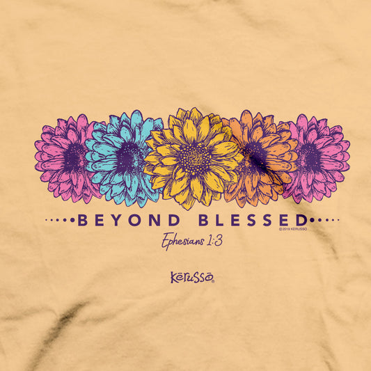 Kerusso Womens T-Shirt Blessed Daisies Kerusso® Apparel New Short Sleeve T-shirts Women's
