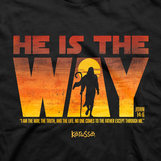 Kerusso Christian T-Shirt He Is The Way Kerusso® apparel Mens T-shirt Women's