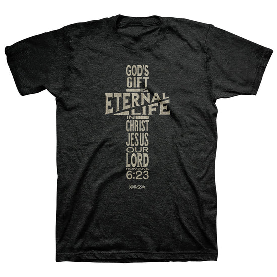 Kerusso Christian T-Shirt Eternal Life Cross Kerusso® apparel Mens T-shirt Women's