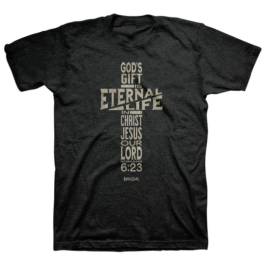 Kerusso Christian T-Shirt Eternal Life Cross Kerusso® apparel Mens T-shirt Women's