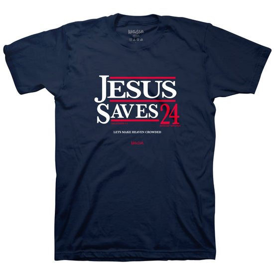 Kerusso Christian T-Shirt Jesus Saves '24 Kerusso® apparel Mens T-shirt Women's