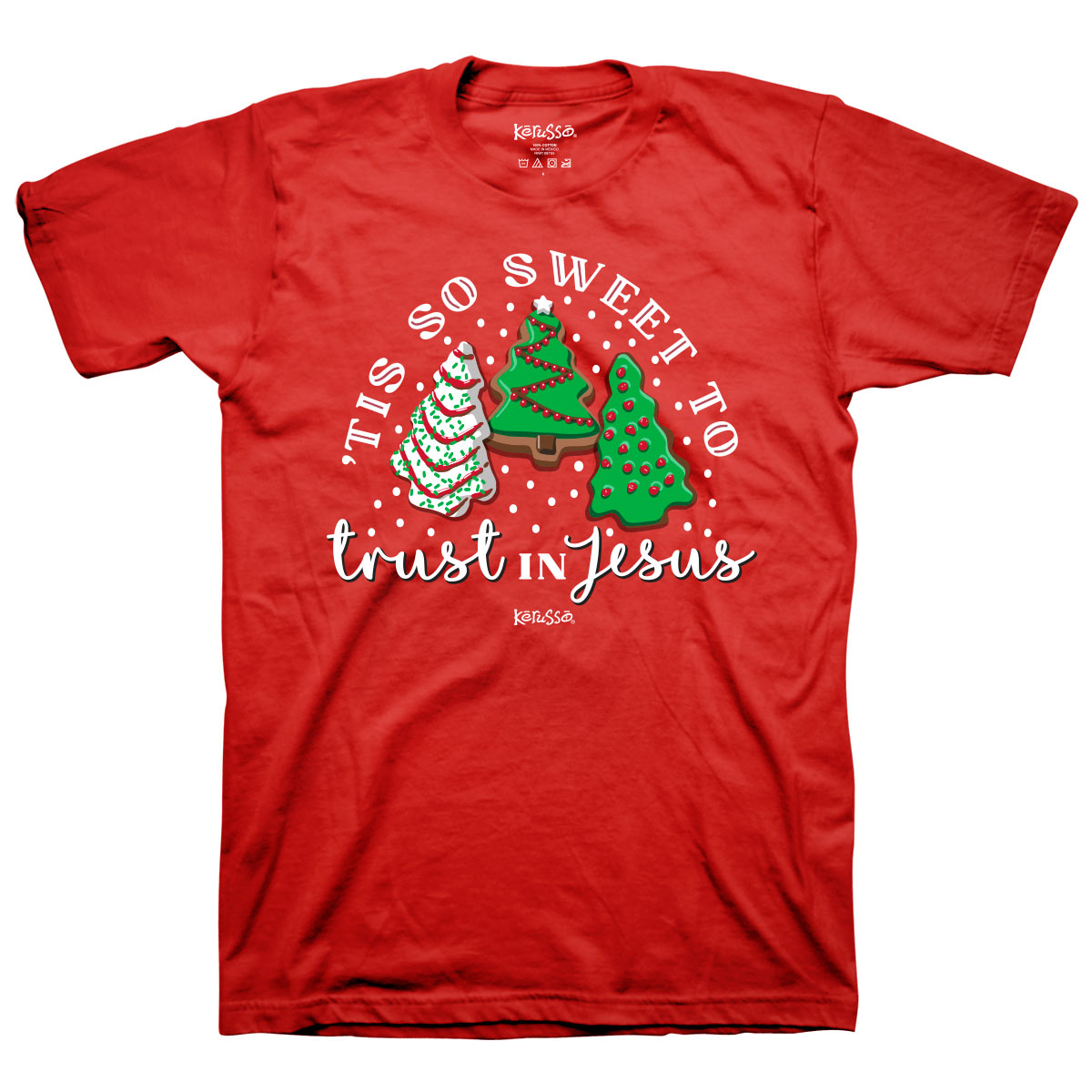 Kerusso Christmas T-Shirt Tis So Sweet Kerusso® apparel Fall 2024 Mens New Short Sleeve T-shirt Women's