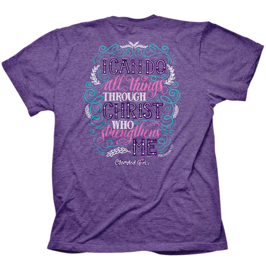 Cherished Girl Womens T-Shirt Through Christ Cherished Girl® apparel T-shirt Women's