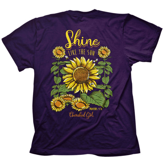 Cherished Girl Womens T-Shirt Shine Sunflower Cherished Girl® apparel T-shirt Women's