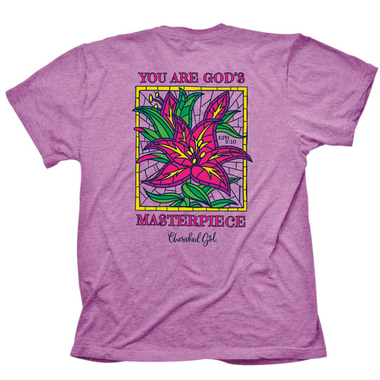 Cherished Girl Womens T-Shirt Wonderfully Made Lilies Cherished Girl® apparel T-shirt Women's