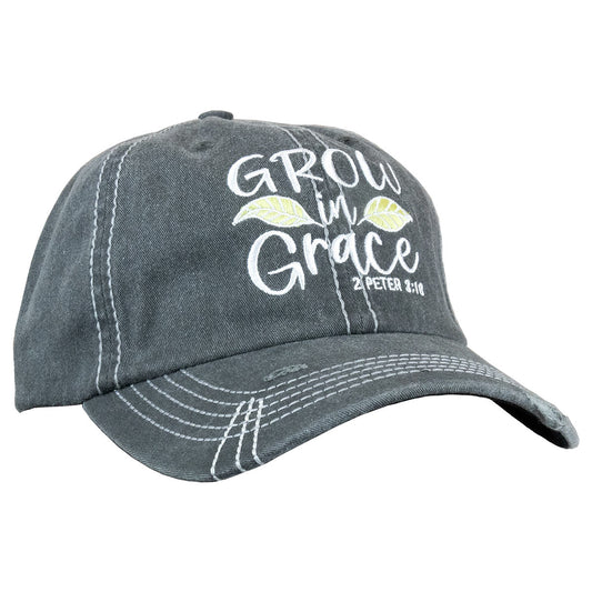 Cherished Girl Womens Cap Grow In Grace Cherished Girl® apparel cap Fall 2024 Hats Hats / Beanies New Women's