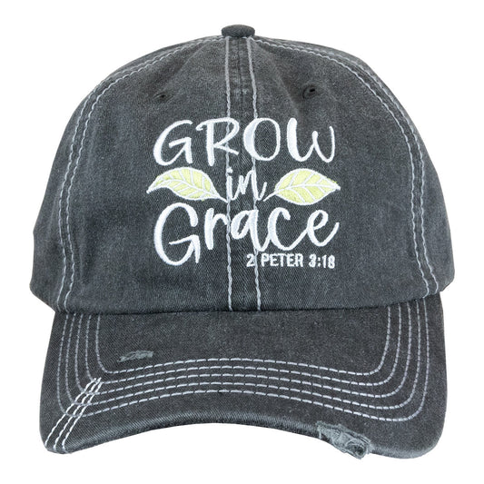 Cherished Girl Womens Cap Grow In Grace Cherished Girl® apparel cap Fall 2024 Hats Hats / Beanies New Women's