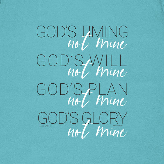 grace & truth Womens T-Shirt God's Timing grace & truth® apparel T-shirt Women's