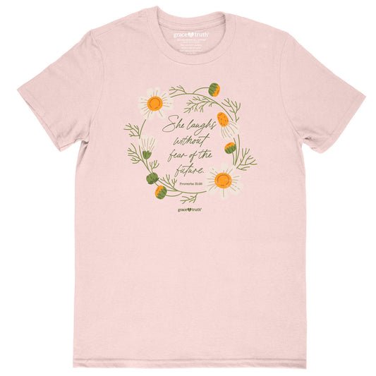 grace & truth Womens T-Shirt Laugh Daisies grace & truth® apparel T-shirt Women's