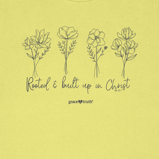 grace & truth Womens T-Shirt Rooted And Built Up grace & truth® apparel T-shirt Women's