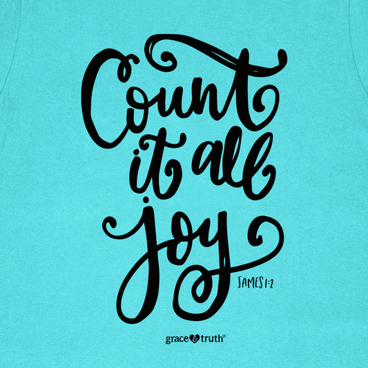 grace & truth Womens T-Shirt Count It All Joy grace & truth® apparel T-shirt Women's