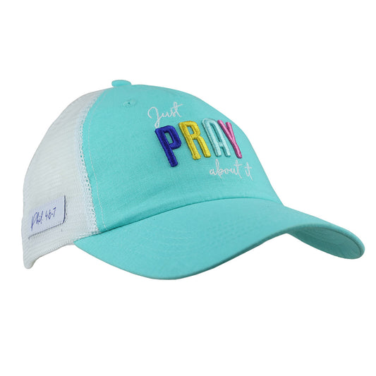 grace & truth Womens Cap Just Pray About It grace & truth® apparel cap Hats Hats / Beanies Women's