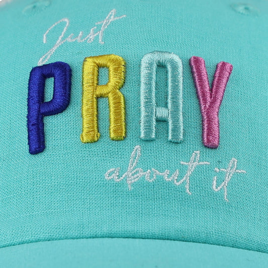 grace & truth Womens Cap Just Pray About It grace & truth® apparel cap Hats Hats / Beanies Women's