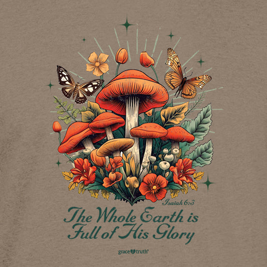 grace & truth Womens Hooded T-Shirt Mushrooms grace & truth® apparel Fall 2024 Long Sleeve Long Sleeve Shirts New Women's