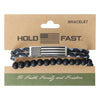 HOLD FAST Mens Bracelet Flag Wrap Braided Bead HOLD FAST® accessories jewelry