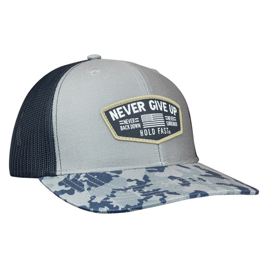 HOLD FAST Mens Cap Never Give Up HOLD FAST® apparel cap Fall 2024 Hats Hats / Beanies Mens New