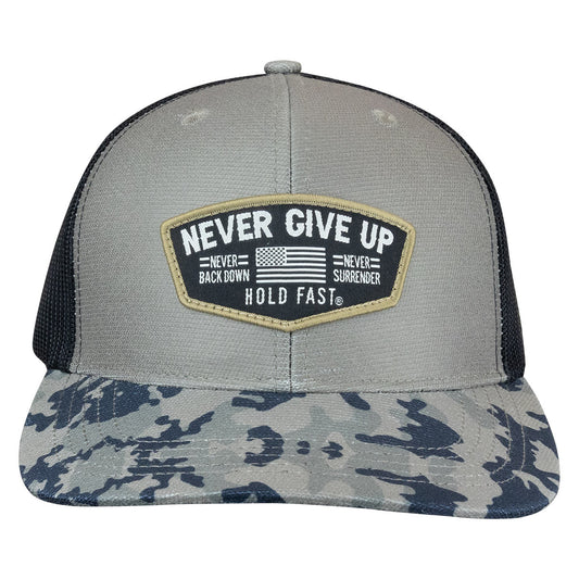 HOLD FAST Mens Cap Never Give Up HOLD FAST® apparel cap Fall 2024 Hats Hats / Beanies Mens New