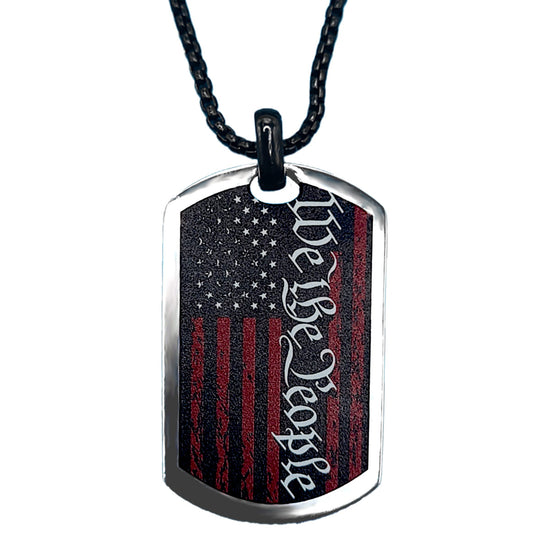 HOLD FAST Mens Necklace We The People Flag HOLD FAST® accessories jewelry