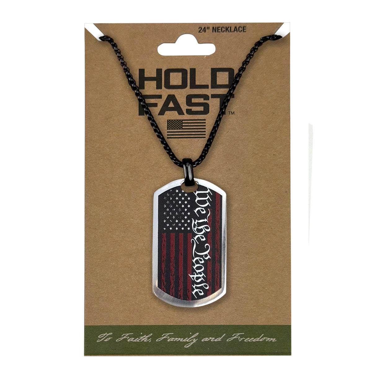 HOLD FAST Mens Necklace We The People Flag HOLD FAST® accessories jewelry