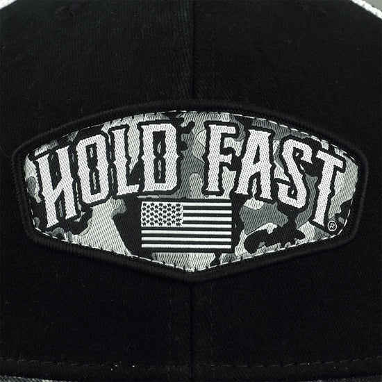 HOLD FAST Mens Cap Black Camo Crest HOLD FAST® Apparel Hats / Beanies Mens