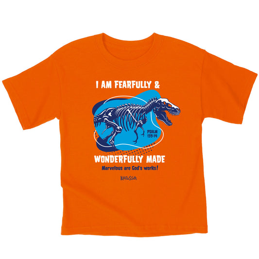 Kerusso Kids T-Shirt Wonderfully Made Dinosaur Kerusso® Kidz apparel Kids T-shirt