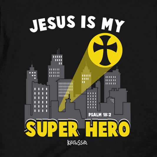 Kerusso Kids T-Shirt Jesus Super Hero Kerusso® Kidz Apparel Kids New Short Sleeve T-shirts