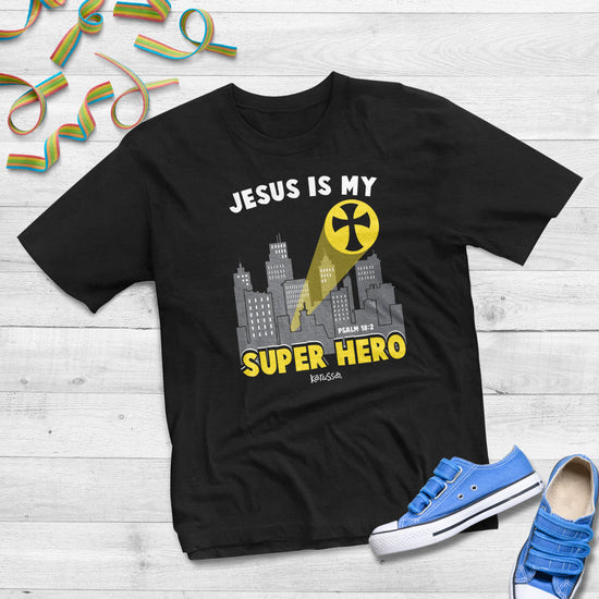 Kerusso Kids T-Shirt Jesus Super Hero Kerusso® Kidz apparel Kids T-shirt