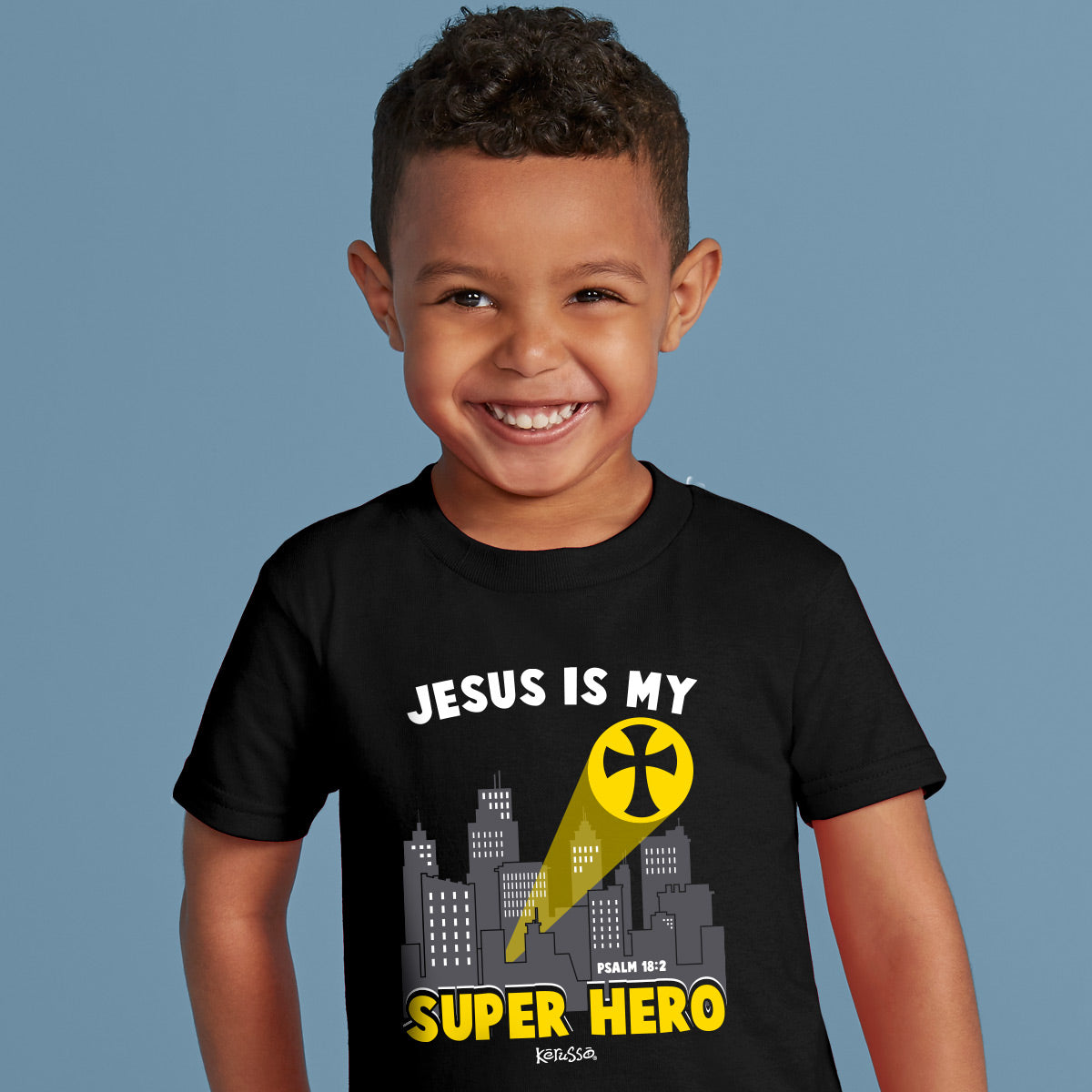 Kerusso Kids T-Shirt Jesus Super Hero Kerusso® Kidz apparel Kids T-shirt