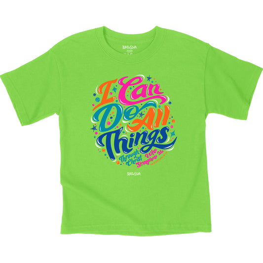 Kerusso Kids T-Shirt I Can Do All Things Kerusso® Kidz Apparel Kids New Short Sleeve T-shirts