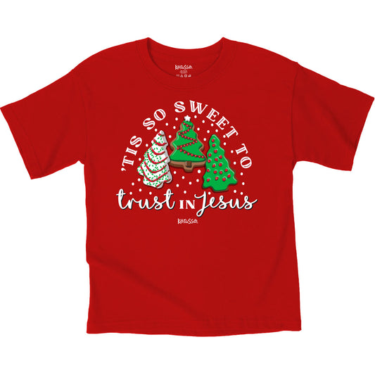 Kerusso Kids Christmas T-Shirt Tis So Sweet Kerusso® Kidz 2024 apparel Boys Fall 2024 Girls Kids New Short Sleeve T-shirt Unisex