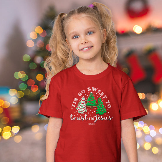 Kerusso Kids Christmas T-Shirt Tis So Sweet Kerusso® Kidz 2024 apparel Boys Fall 2024 Girls Kids New Short Sleeve T-shirt Unisex