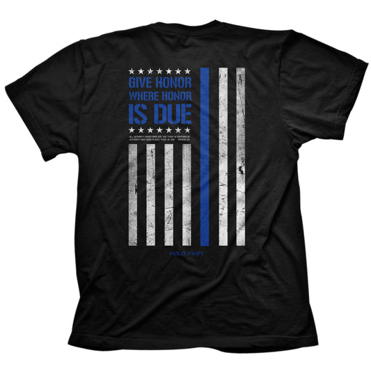 HOLD FAST Mens T-Shirt Police Flag HOLD FAST® apparel Mens T-shirt