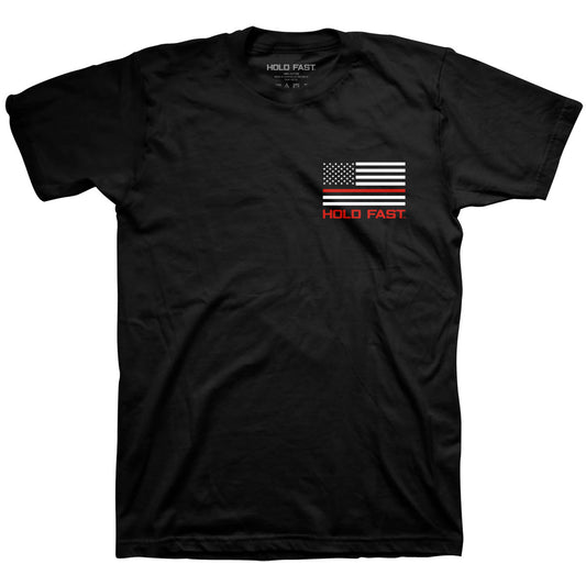 HOLD FAST Mens T-Shirt Firefighter Flag HOLD FAST® apparel Mens T-shirt