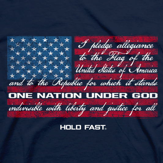 HOLD FAST Mens T-Shirt Pledge Flag HOLD FAST® apparel Mens T-shirt