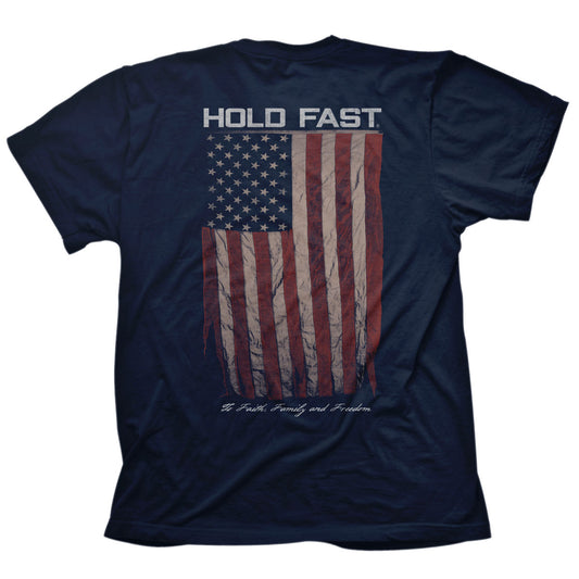 HOLD FAST Mens T-Shirt Antique Flag HOLD FAST® apparel Mens T-shirt