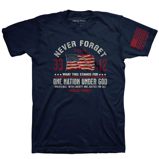 HOLD FAST Mens T-Shirt Never Forget HOLD FAST® apparel Mens T-shirt