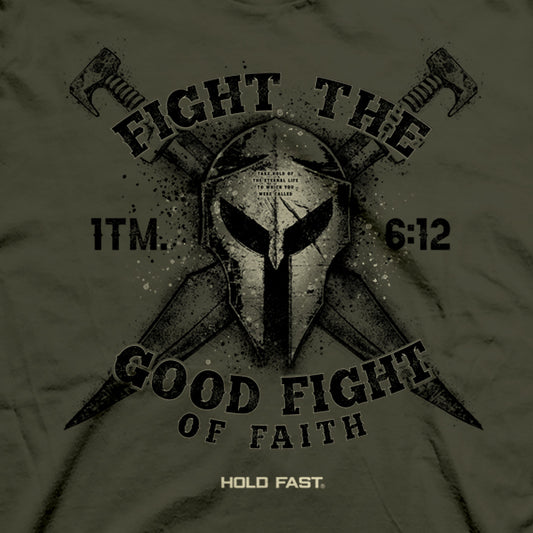 HOLD FAST Mens T-Shirt Fight The Good Fight HOLD FAST® apparel Mens T-shirt