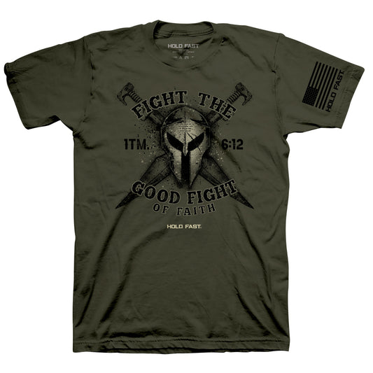 HOLD FAST Mens T-Shirt Fight The Good Fight HOLD FAST® apparel Mens T-shirt