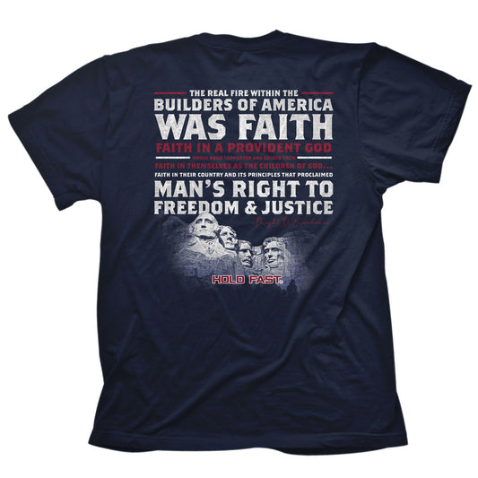 HOLD FAST Mens T-Shirt Builders Of America/Rushmore HOLD FAST® apparel Mens T-shirt