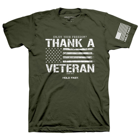 HOLD FAST Mens T-Shirt Thank A Veteran HOLD FAST® apparel Mens T-shirt