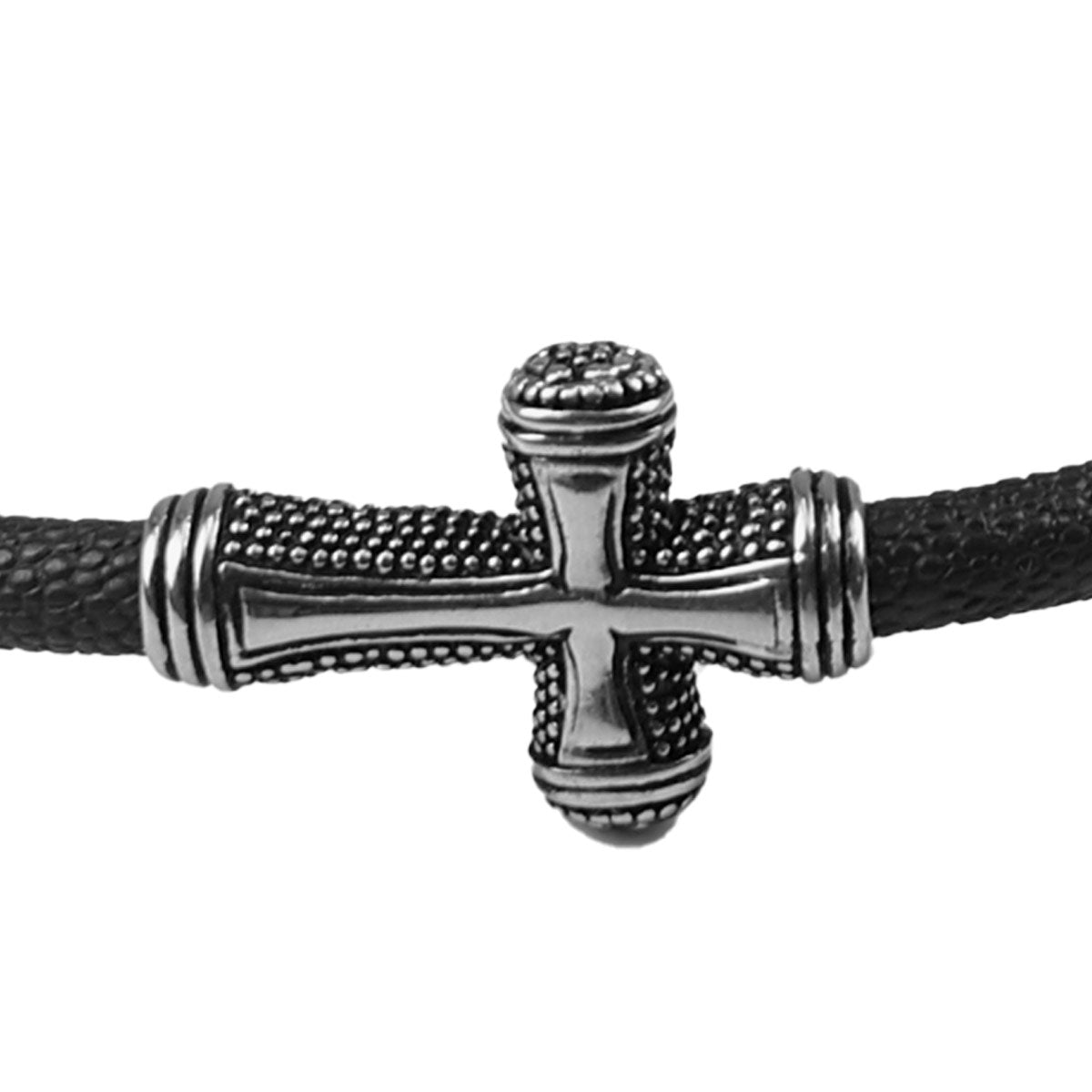 Kerusso Mens Bracelet Textured Cross Kerusso® accessories jewelry