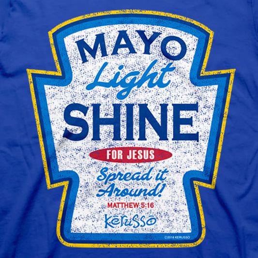 Kerusso Christian T-Shirt Mayo Light Shine Kerusso® Apparel Mens Short Sleeve T-shirts Top Seller Women's