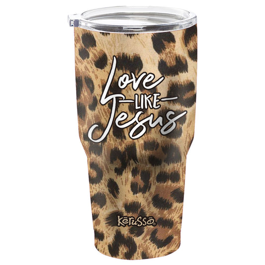 Kerusso Love Like Jesus 30 oz Stainless Steel Tumbler Kerusso® accessories Cup Drinkware Tumbler