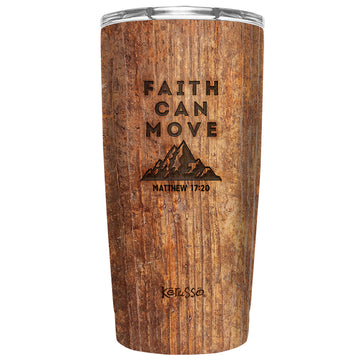 Kerusso Faith Can Move 20 oz Stainless Steel Tumbler Kerusso® accessories Cup Drinkware Tumbler