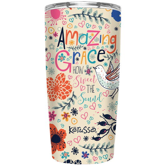 Kerusso Amazing Grace 20 oz Stainless Steel Tumbler Kerusso® accessories Cup Drinkware Tumbler