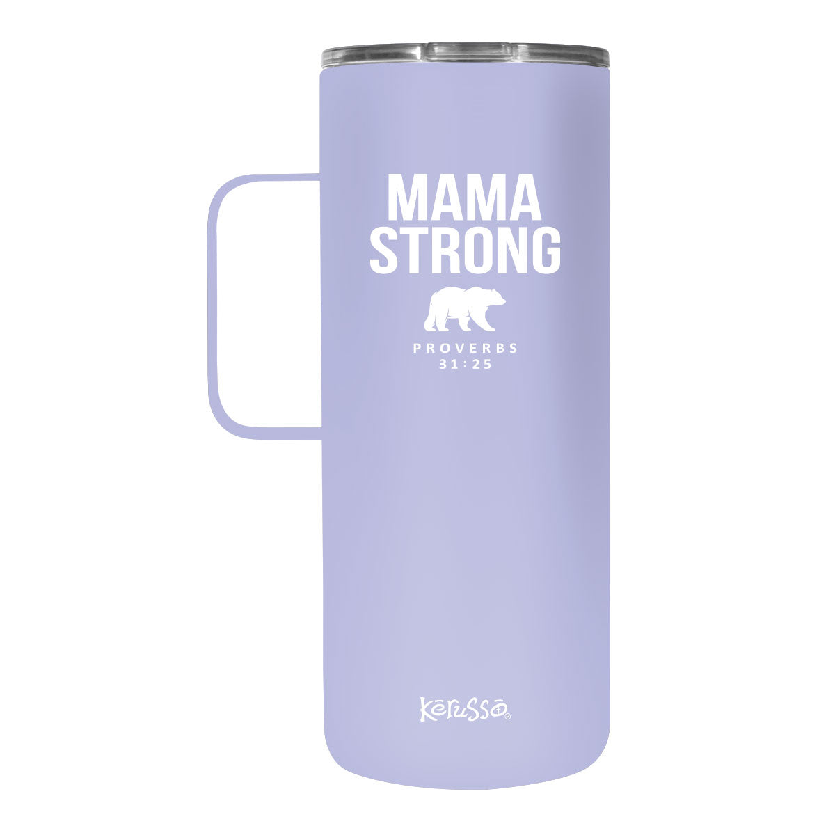 Kerusso Mama Bear 22 oz Stainless Steel Tumbler With Handle Kerusso® accessories Cup Drinkware Tumbler