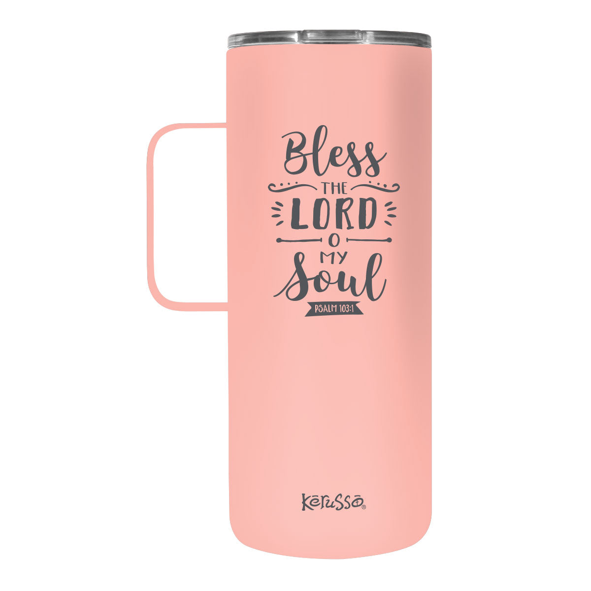 Kerusso Bless The Lord 22 oz Stainless Steel Tumbler With Handle Kerusso® accessories Cup Drinkware Tumbler