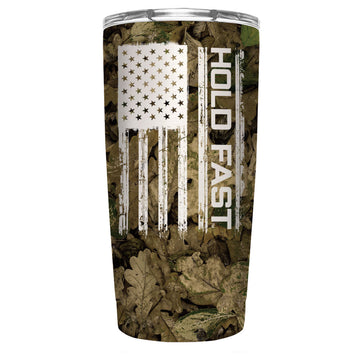 Kerusso Hunting Camo Flag 20 oz Stainless Steel Tumbler Kerusso® accessories Cup Drinkware Tumbler